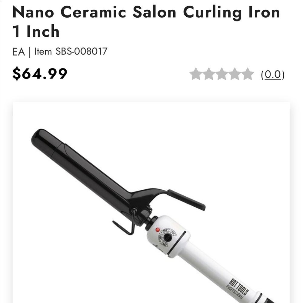 Sally Beauty Curling Iron 1”